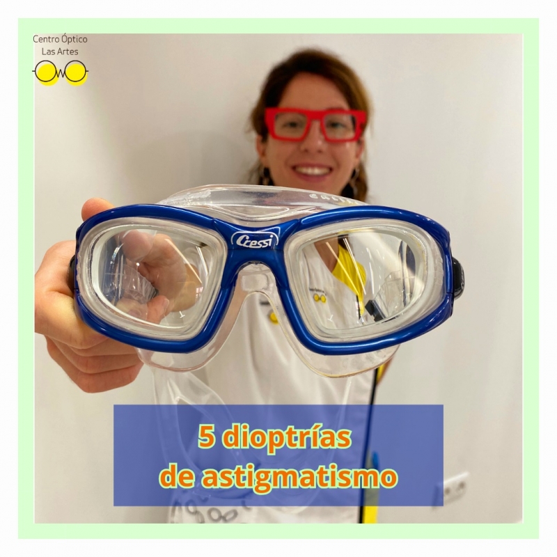 Gafas De NataciÓn Graduadas Cressi Galileo Azul/transparente