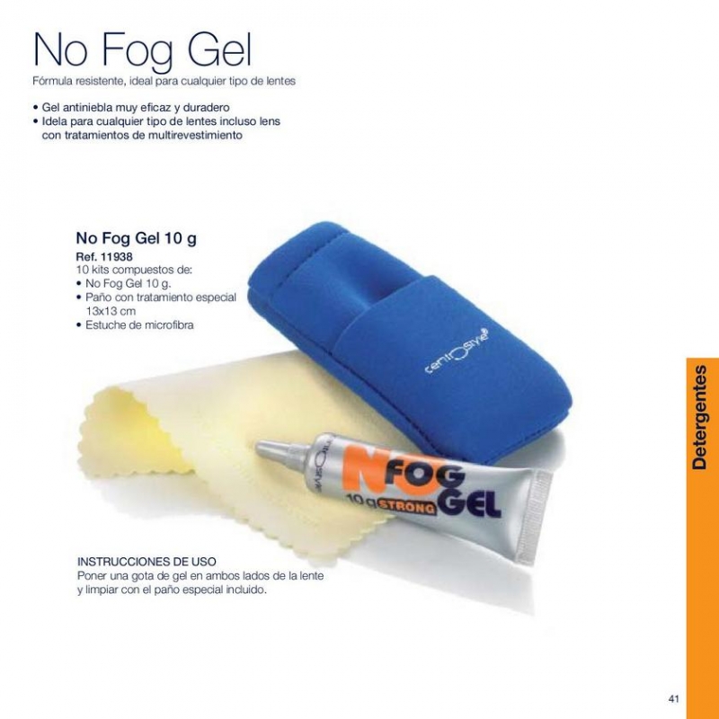 Gel Anti Vaho No Fog 10 Gramos