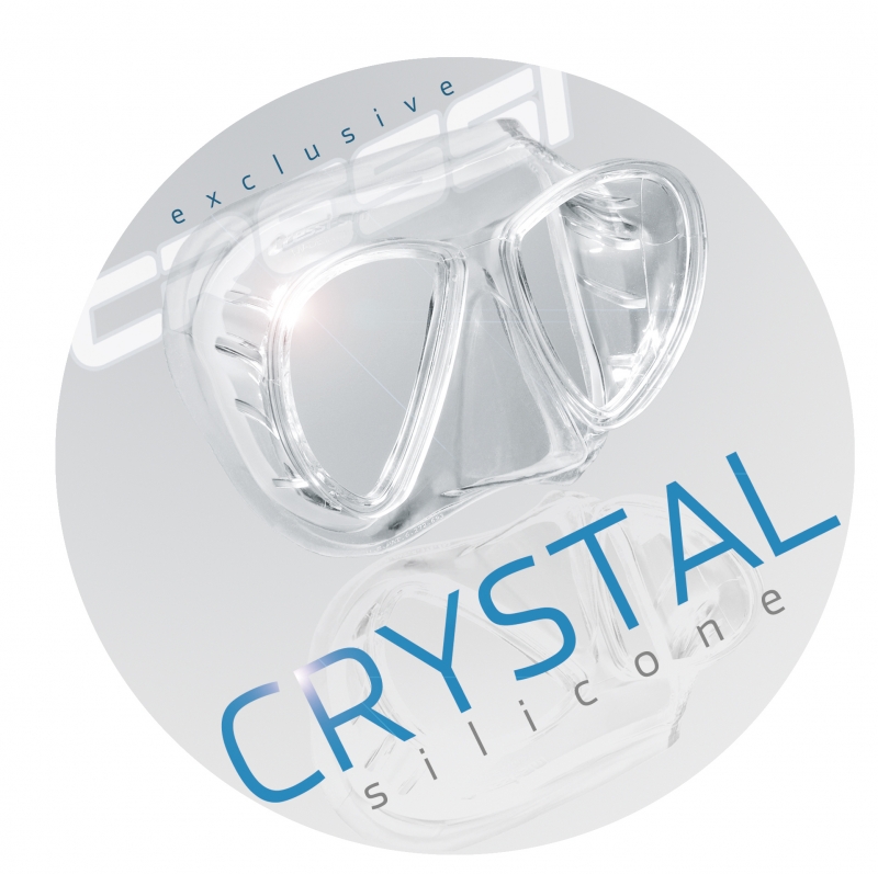 Cressi Air Graduada Crystal-azul-blanco